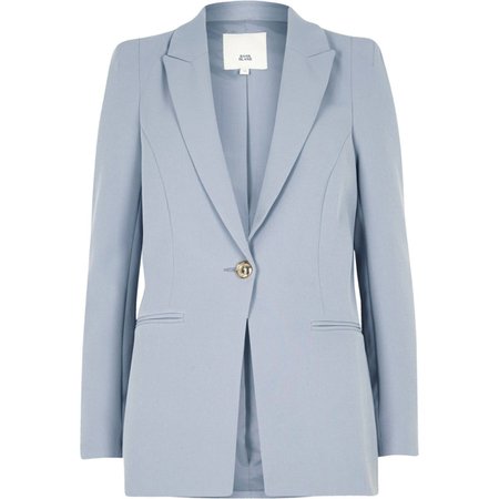 Light blue fitted blazer - Blazers - Coats & Jackets - women
