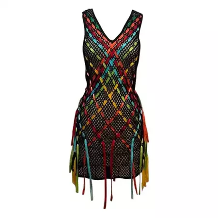 Moschino Cheap and Chic Black Woven Ribbon Dress For Sale at 1stDibs | black woven dress, dress with ribbons, ribbon dresses for sale