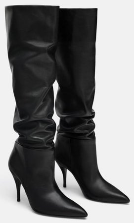 ZARA Black Knee Boots