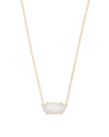 Ever Gold Pendant Necklace In White Pearl
