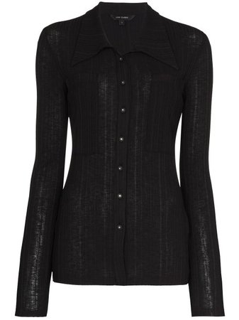 Shop black Low Classic long-sleeve knitted shirt with Express Delivery - Farfetch