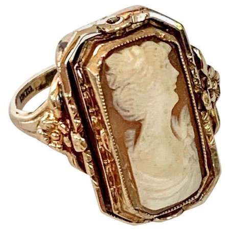 victorian cameo mourning ring