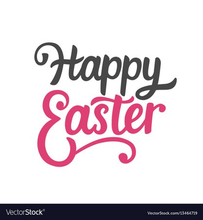 Happy easter typography poster Royalty Free Vector Image