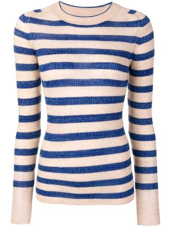 Forte Forte striped round neck jumper $216 - Buy Online - Mobile Friendly, Fast Delivery, Price