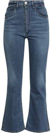 Cropped High-rise Bootcut Jeans