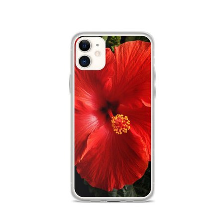 Red Hibiscus iPhone Case