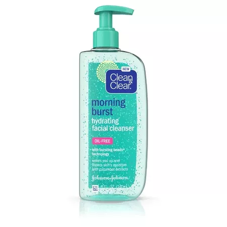 Clean & Clear Morning Burst Oil-Free Hydrating Face Wash - 8 Fl Oz : Target