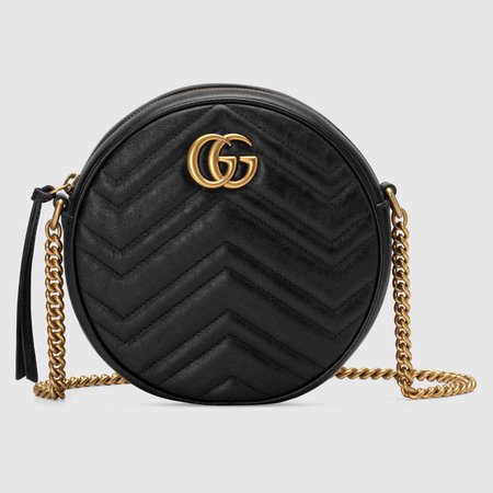 GG Marmont mini round shoulder bag - Gucci Crossbody Bags 5501540OLET1000