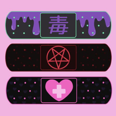 12 pack Yamikawaii Menhera Bandage Stickers | Etsy