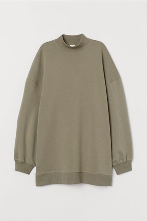 Oversize-Sweatshirt - Khakigrün - Ladies | H&M DE