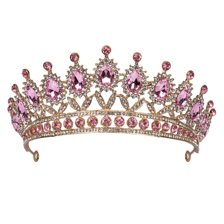 crown tiara pink