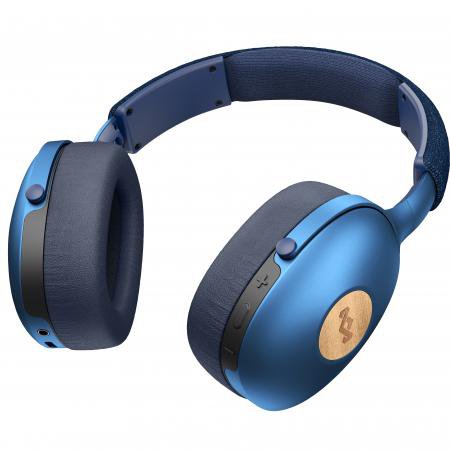 House of Marley Positive Vibration XL Blue Bluetooth Headpho for sale | Bax Music