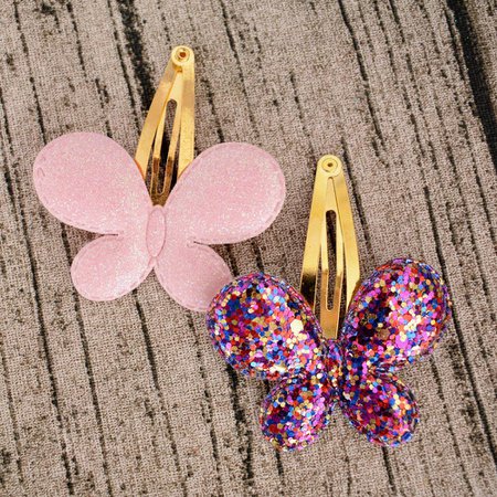 2019 Baby Girls Hair Accessories Sequins Heart Butterfly Barrettes Glitter Stars BB Clip Hair Clips Kids Children Hairpin From Pingwang1, $34.9 | DHgate.Com