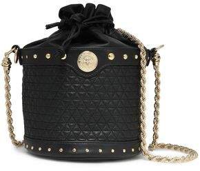 Studded Quilted Leather Bucket Bag