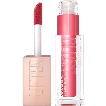 Amazon.com : Maybelline Lifter Gloss, Hydrating Lip Gloss with Hyaluronic Acid, High Shine for Plumper Looking Lips, Heat, Raspberry Neutral, 0.18 Ounce : Beauty & Personal Care