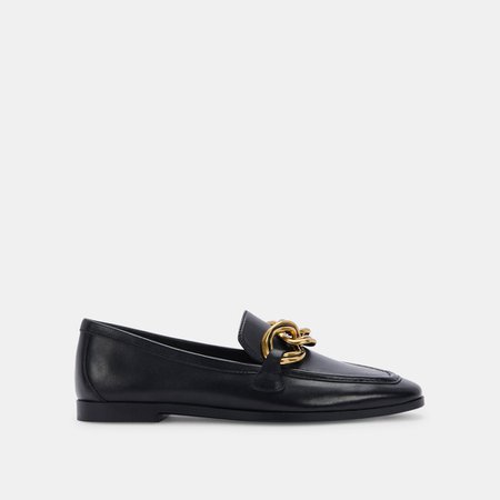 CRYS LOAFERS BLACK LEATHER – Dolce Vita