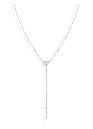 Théa Long-Tie NECKLACE - WHITE GOLD  $7,630