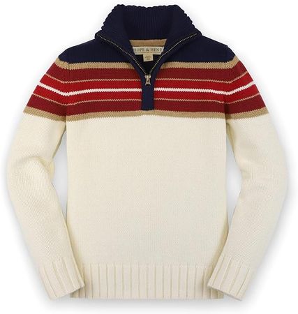 Amazon.com: Hope & Henry Boys' Long Sleeve Half Zip Pullover Sweater: Clothing, Shoes & Jewelry