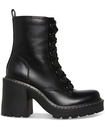 Madden Girl Lion Lace-Up Combat Booties & Reviews - Booties - Shoes - Macy's