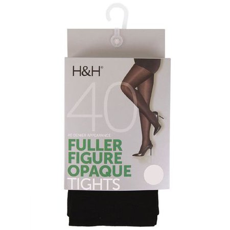 H&H Women's 40 Denier Fuller Figure Tights 1 Pack | The Warehouse