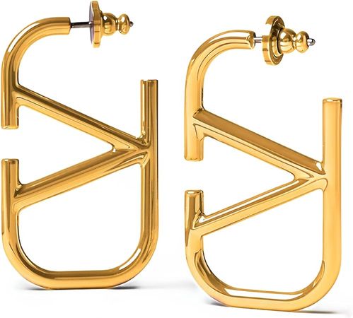 Amazon.com: Luxurious 18K Gold V-Shaped Geometric Earrings - Gentle on Skin Jewelry for Ladies and Young Girls | Premium Gift for Style Seekers | Sophisticated Adornments for Any Event: Clothing, Shoes & Jewelry