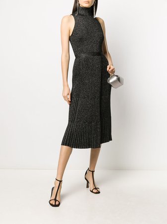 DVF Diane Von Furstenberg Lennon Lurex Knitted Dress - Farfetch