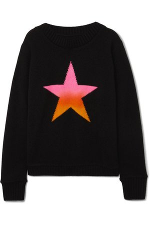 The Elder Statesman | Intarsia cashmere sweater | NET-A-PORTER.COM