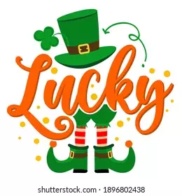 Lucky Funny St Patricks Day Inspirational Stock Vector (Royalty Free) 1896802438 | Shutterstock