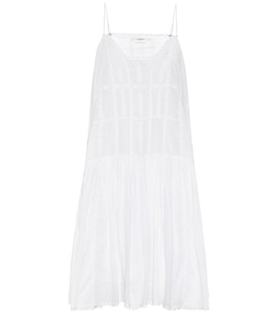 Amelie embroidered cotton midi dress