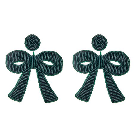Green Bow Earring 2