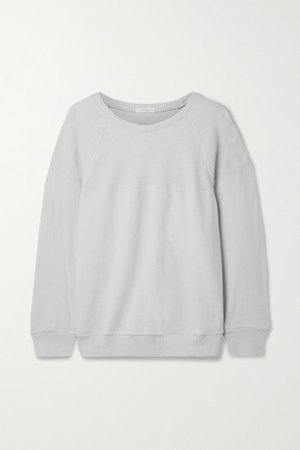 Cozy Time Stretch Modal-blend Sweatshirt - Light gray