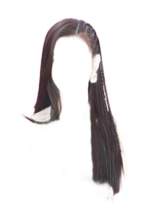 half-braided hair