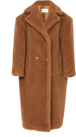 Teddy Double-Breasted Faux Fur Coat