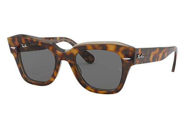 Ray-Ban State Street RB2186 Tortoise - Acetate - Light Green Lenses - 0RB218612934E49 | Ray-Ban® Norway