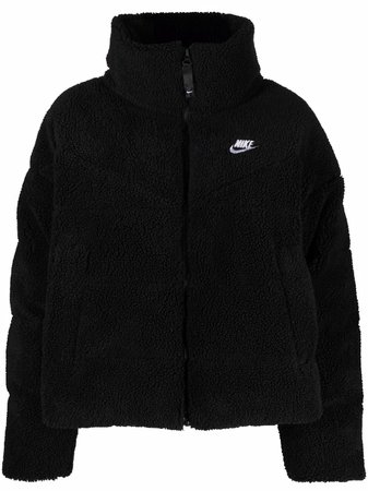 Nike 1 Quilted Teddy Bomber Jacket - Farfetch