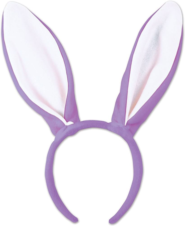 purple rabbit ear hand band