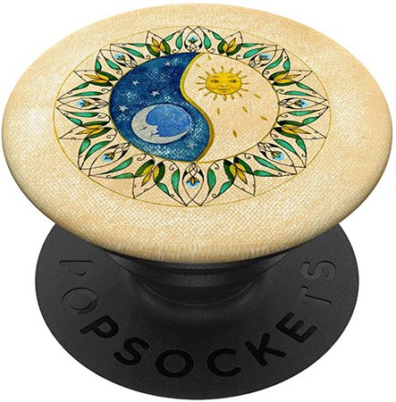 Amazon.com: Moon Sun Mandala Watercolor Vintage PopSockets Grip and Stand for Phones and Tablets