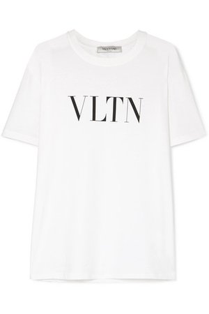 Valentino | Printed cotton-jersey T-shirt | NET-A-PORTER.COM