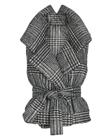 Norma Kamali Herringbone Sleeping Bag Puffer Vest | INTERMIX®
