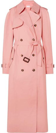 Mackintosh Belted Cotton Trench Coat - Pink