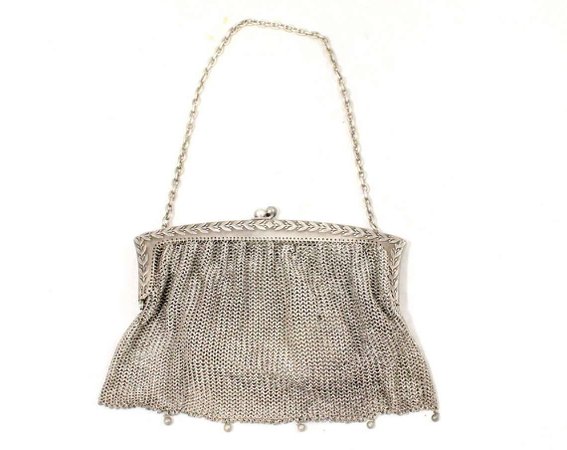 1920s silver bag