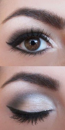 Wedding Makeup Eyes with richly pigmented, mineral-infused eyes that is super long-wearing for your big day. snow#7855, smoke#7852 and liquid eye liner#7822.