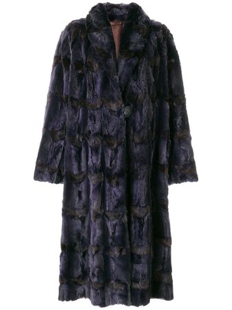 Fendi Pre-Owned Long Fur Coat | Farfetch.com