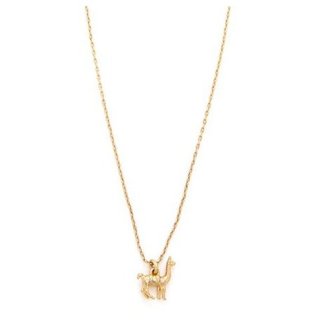 Gold Llama Pendant Necklace