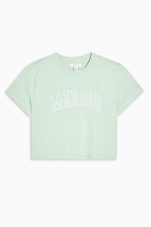 Green Madrid Crop T-Shirt | Topshop