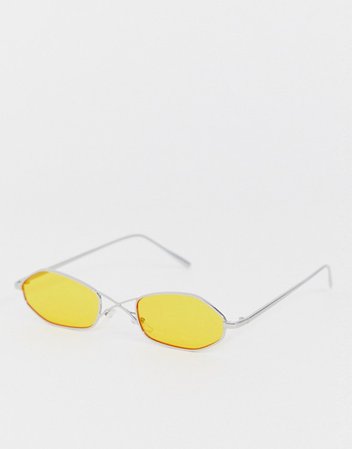 AJ Morgan round sunglasses in orange | ASOS