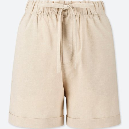 WOMEN COTTON LINEN RELAXED SHORTS | UNIQLO US