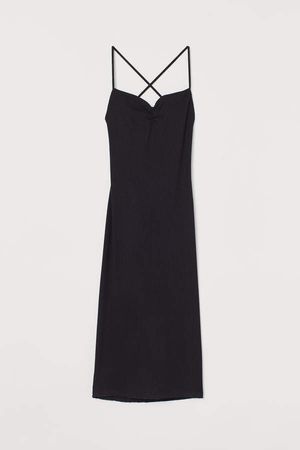 Dress with Lacing - Black