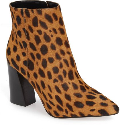 leopard bootie by Vince Camuto
