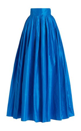 Pleated Silk Ball Skirt By Carolina Herrera | Moda Operandi